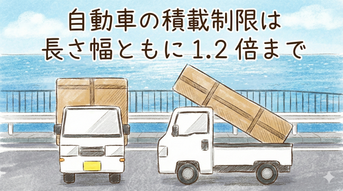 荷物を積んだトラック