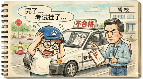 教练车和锥形筒